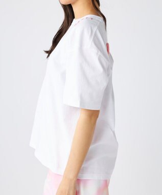 OP／FILA 【RUSTY】ニコちゃん×刺しゅう半袖Tシャツ ホワイト×ピンク