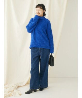 CRAFT STANDARD BOUTIQUE バスケットモールスタンドネックプルオーバー Blue