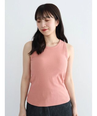 Green Parks ・ＳＵＧＡＲ　ＳＰＯＯＮリブタンクトップ（パット付） Orange