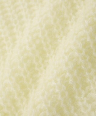 AMERICAN HOLIC モヘヤ風シアー半袖ニットトップス Ivory