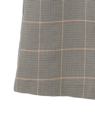 Green Parks きれいシルエットチェックＡラインスカート Black