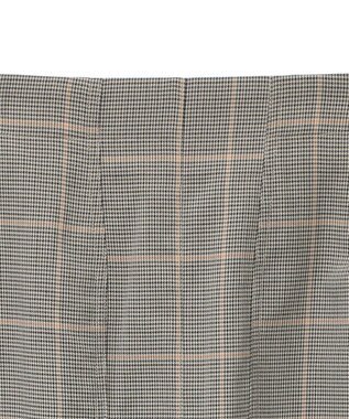 Green Parks きれいシルエットチェックＡラインスカート Black