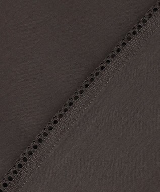 J.PRESS LADIES コットンスムース ノースリーブ カットソー スレートブラウン系