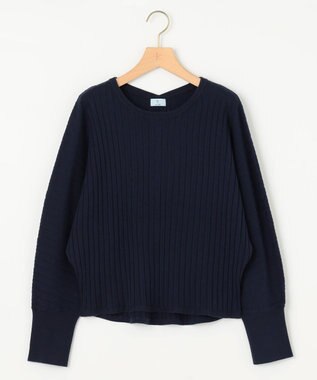 組曲 BOREROリブドルマン ニット ネイビー系