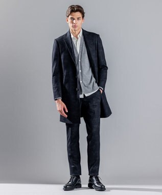 JOSEPH HOMME エッセンシャルメリノ　Vネックカーディガン ライトグレー系