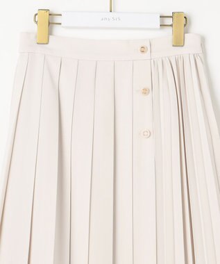 ANY SIS 【洗える】ダブルプリーツコンビ スカート アイボリー