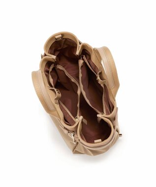 TOPKAPI 【Breath TOPKAPI】RIPPLE リプル ナイロン コンビ ベルト デザイン ミニ トートバッグ ベージュ