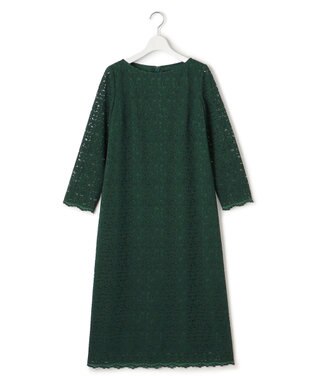 23区 【APPLAUDIR】オプティカルフラワーレース ドレス グリーン系