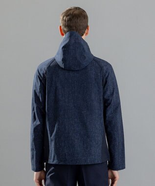 JOSEPH HOMME クールドッツストレッチ　フードブルゾン ネイビー系
