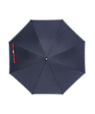 MOONBAT POLO RALPH LAUREN（ポロ ラルフローレン）晴雨兼用日傘 無地 刺繍 長傘 遮光率100％ 遮熱 UV ディープブルー