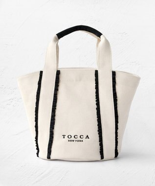 TOCCA 【八木アリサさん着用】TRILL TRIM CANVASTOTE キャンバストートバッグ アイボリー系