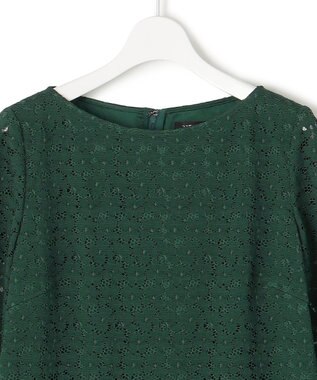 23区 【APPLAUDIR】オプティカルフラワーレース ドレス グリーン系