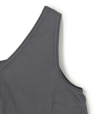 uncrave ドレープツイル Vネックトップス ブルーグレー