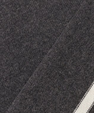 ICB 【洗える】 ソフトカシミヤミックス ハイネック柄ニット グレー系1