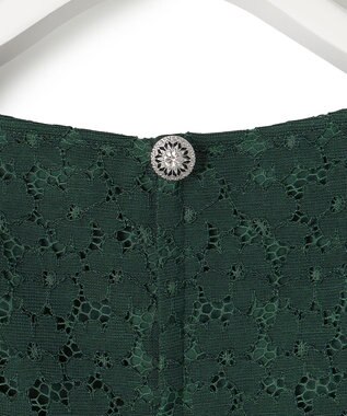 23区 【APPLAUDIR】オプティカルフラワーレース ドレス グリーン系