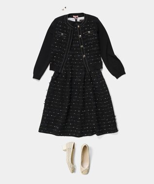 TOCCA 【宮本茉由さん着用】FLOWER HIDE AND SEEK ドレス ブラック系