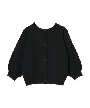Green Parks 前後２ＷＡＹ　７分袖ハイゲージカーディガン Black