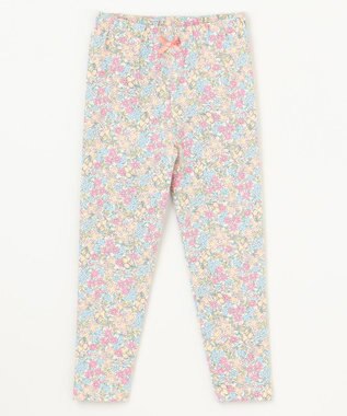 ANY KIDS 総柄フルレングスレギンス オフホワイト×小花柄