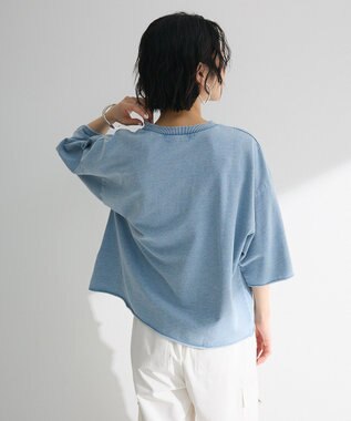 Green Parks ・ＤＯＵＢＬＥ　ＦＬＡＧＳ　７分袖スウェット Blue