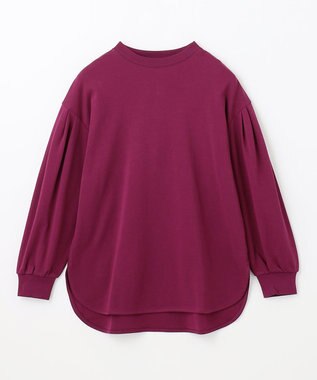 ANY プレミアム モックネック長袖Tシャツ ワイン系