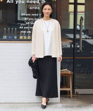 自由区 【好評につき新色追加・接触冷感・UVカット・洗える・XSサイズあり】ハンディカーディガン ミドル丈 アイボリー系