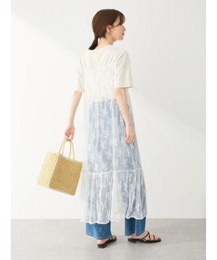 Green Parks ２ｗａｙ　レイヤードレースワンピース White