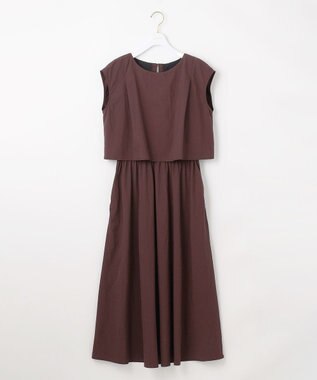 ANY SIS L 【撥水・UVカット】ウォーターサイド ワンピース ブラウン