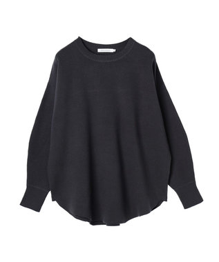 AMERICAN HOLIC ラウンドスウェットライクニットプルオーバー Charcoal Gray