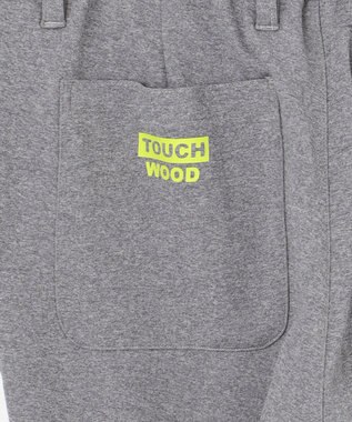 PW CIRCULUS 【MEN】【洗える/吸汗速乾/ストレッチ】ダンボール ロゴ ジャージー パンツ ライトグレー系