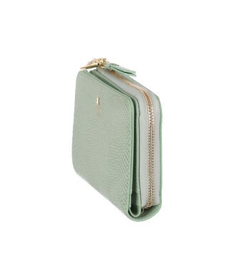 LANVIN en Bleu マゼンダ Lファスナー二つ折り財布 グリーン