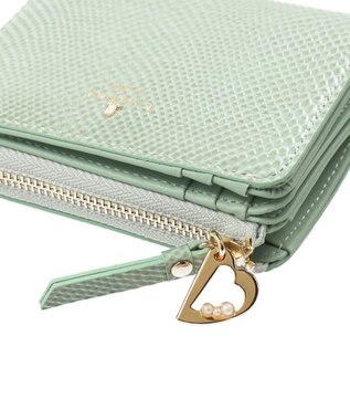 LANVIN en Bleu マゼンダ Lファスナー二つ折り財布 グリーン