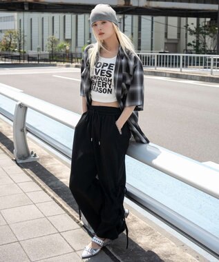 WEGO 【ユニセックス着用ITEM/SMLサイズ展開】オンブレチェックシャツ（SS） 柄1