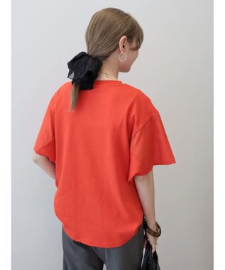 AMERICAN HOLIC 異素材ショルダー切替カットプルオーバー Red