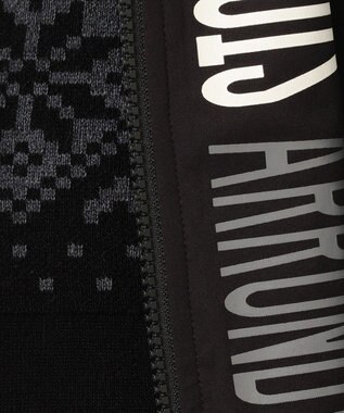 23区GOLF 1枚で2着分の実力派アイテム【MEN】【リバーシブル】ニット ブルゾン ブラック系1