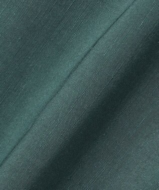 23区 【洗える】リネンレーヨンストレッチ テーパード パンツ ピーコックグリーン系