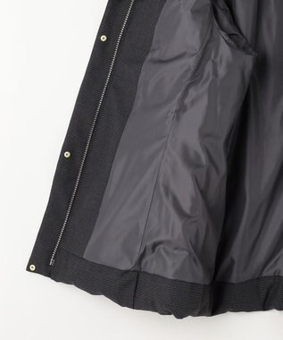 J.PRESS LADIES S 千鳥&グレンチェック ショート ダウン コート グレー系3