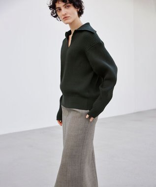 BEIGE， 【洗える】THURET / リブニット F Green