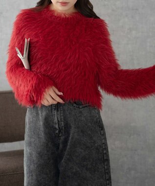 WEGO シャギーショートPO レッド