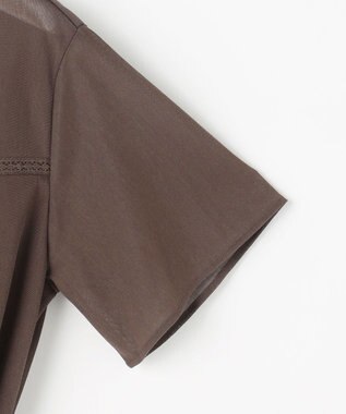 J.PRESS LADIES S シアードライトリコット シャツライク カットソー モカブラウン系