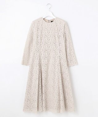 23区 【APPLAUDIR】ニュアンス フラワーレース ドレス ベージュ系
