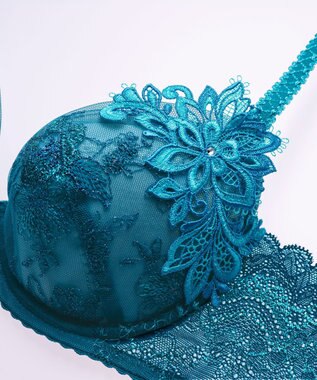 Wing Wing Lesiage　【2810シリーズ】　ブラジャー　ふっくらまる胸メイク　背中の段差軽減　ウイング／ワコール　PB2810 グリーン