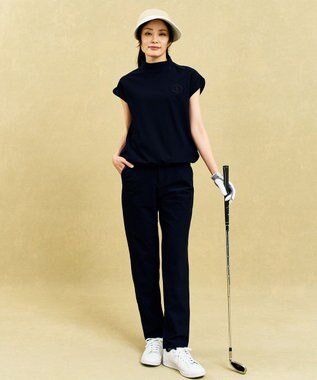 23区GOLF 【WOMEN】機能に優れた新素材「AIR TOOL」テーパードパンツ ネイビー系