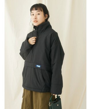 CRAFT STANDARD BOUTIQUE ナイロン×裏フリースアノラックブルゾンＬ／Ｓ Black