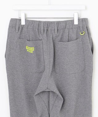 PW CIRCULUS 【MEN】【洗える/吸汗速乾/ストレッチ】ダンボール ロゴ ジャージー パンツ ライトグレー系