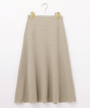 ANY SIS 【大人百花・美人百花掲載】ガンクラブフリンジ スカート ベージュ系