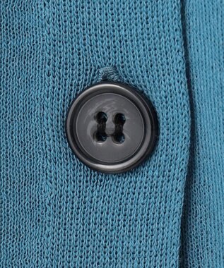 ANY L 【洗濯機可/接触冷感/アンチピリング】シアーニットVネックカーディガン ブルー