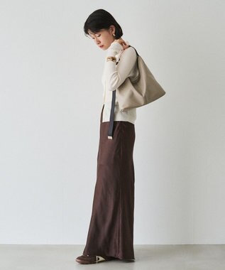 russet レザーホーボーバッグ M(CE-1658) GrayBeige