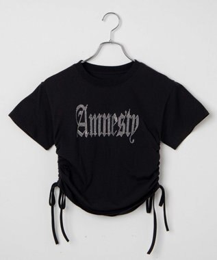 WEGO サイドドロストラインストーンT ブラック