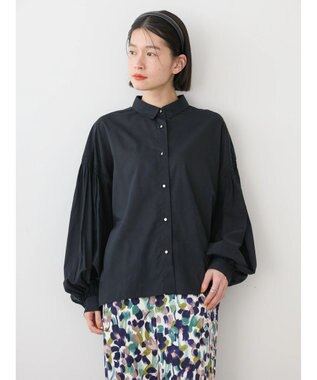 AMERICAN HOLIC ＵＶカット／接触冷感ギャザースリーブブラウス　 Black