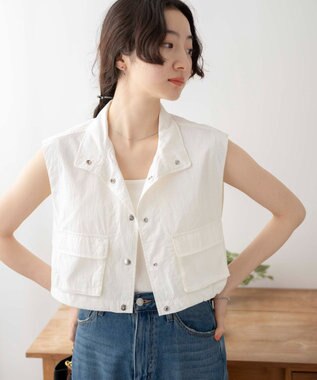 WEGO ミリタリーナイロンショートベスト ホワイト